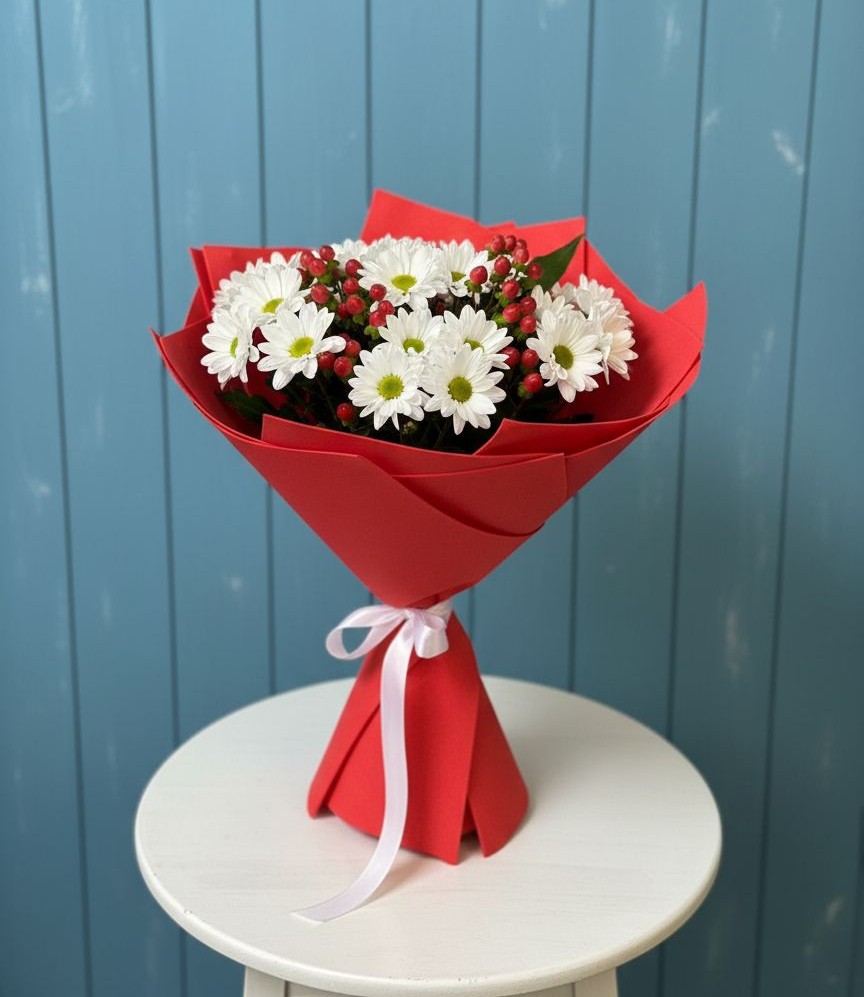 Букет цветов из: Хризантемы в Мостовик