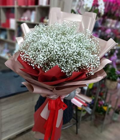 Букет цветов из: Гипсофила в Мостовик