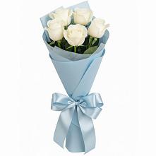 Букет 5 Белых роз Проуд #REPLACE_PRED# Мостовик