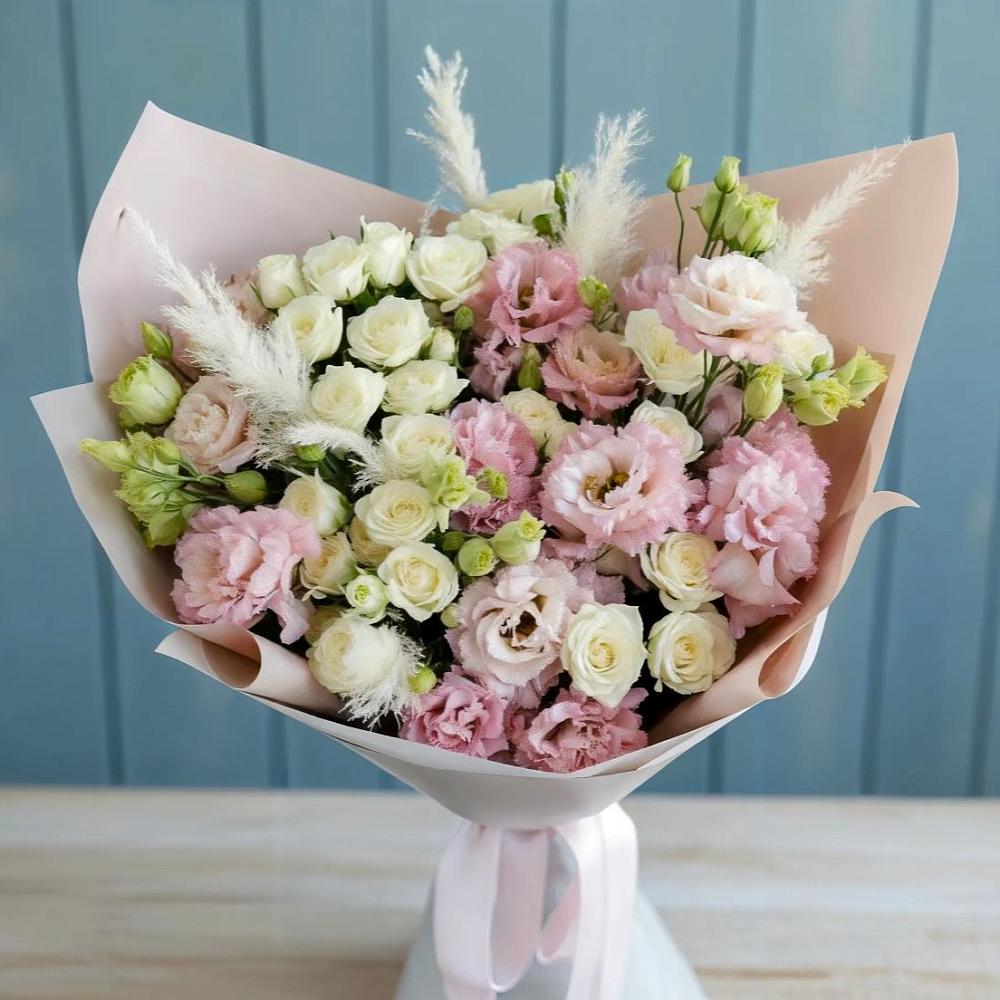 Букет цветов из: Альстромерии и Розы в Мостовик