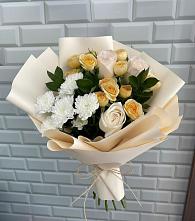 Букет цветов из:  Розы и Хризантемы в Мостовик