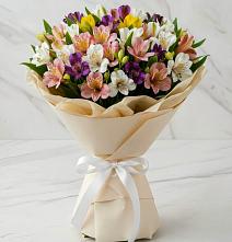 Букет цветов из:  Альстромерии #REPLACE_PRED# Мостовик
