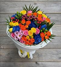 Букет цветов из:  Розы и Хризантемы в Мостовик