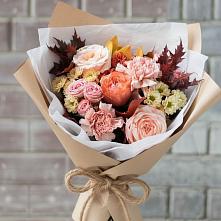 Букет цветов из:  Гвоздики, Хризантемы и Розы #REPLACE_PRED# Мостовик