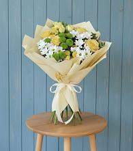 Букет цветов из:  Хризантемы и Розы #REPLACE_PRED# Мостовик