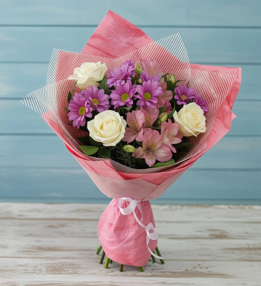 Букет цветов из: Герберы в Мостовик