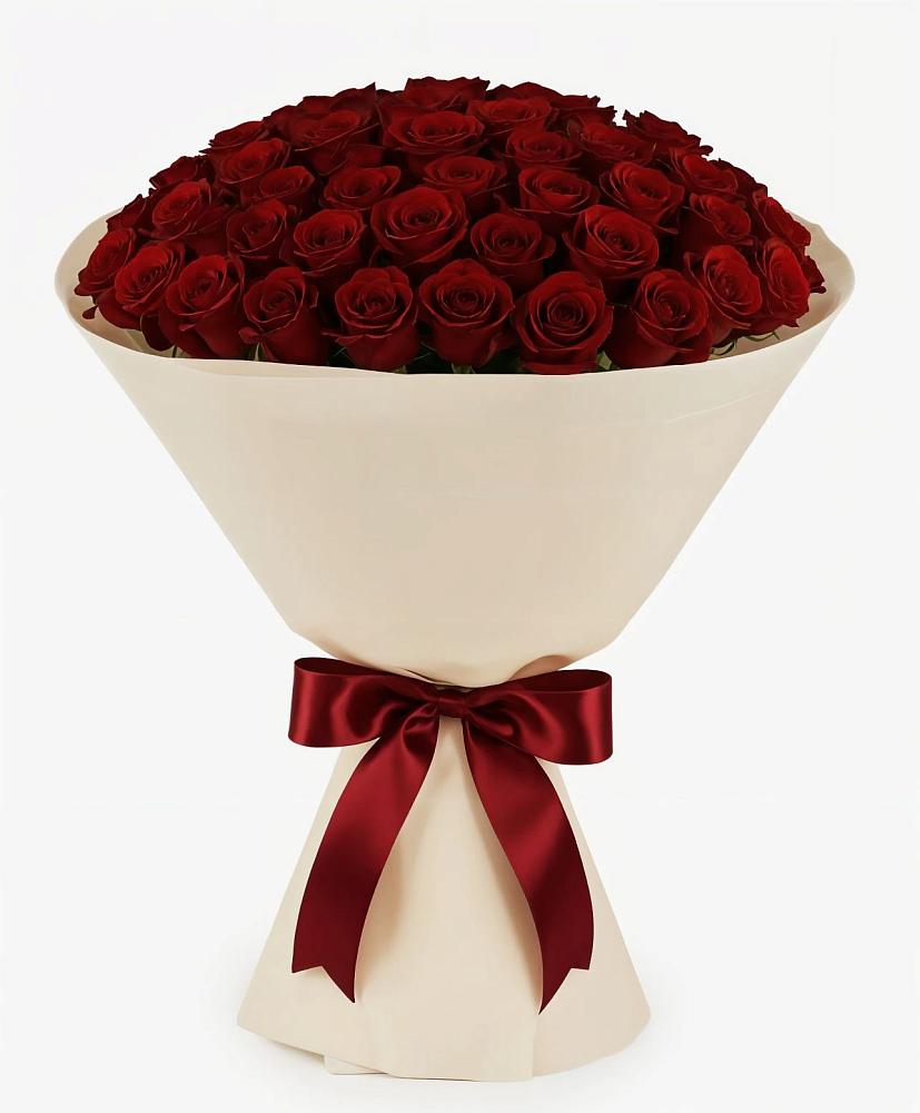 Букет 101 Бордовая роза Блэк Бакарра в Мостовик