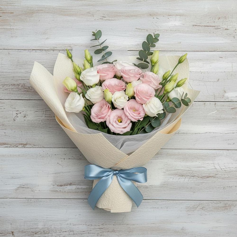 Букет цветов из: Лизиантусы в Мостовик